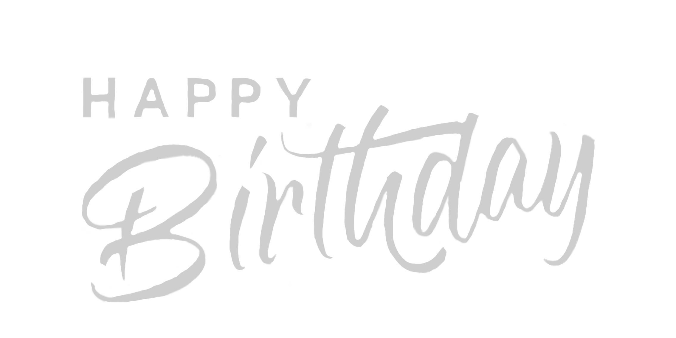 Happy birthday text bottle silver