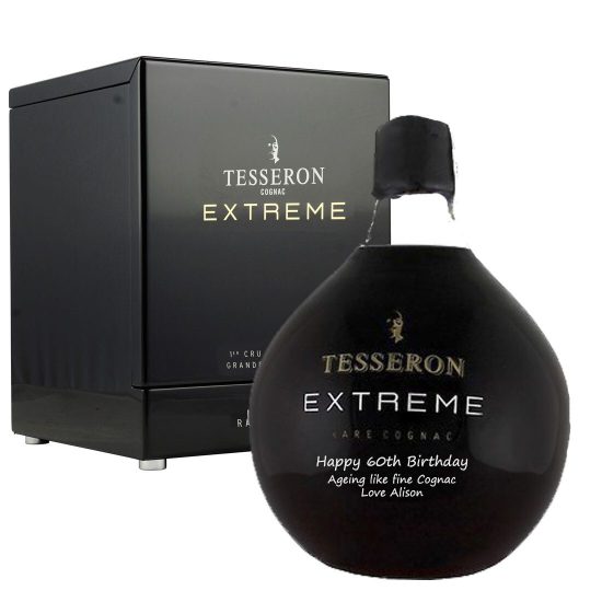 Personalised Tesseron Extreme Black Magnum Cognac