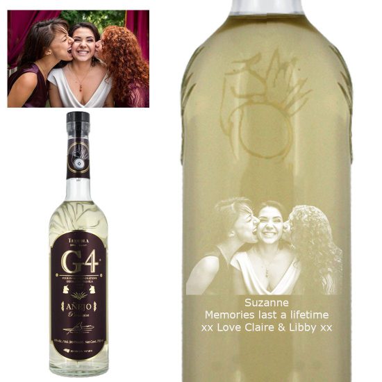 Photo Engraved G4 Anejo Tequila