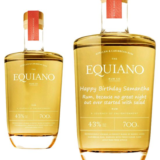 Personalised Equiano Light Rum