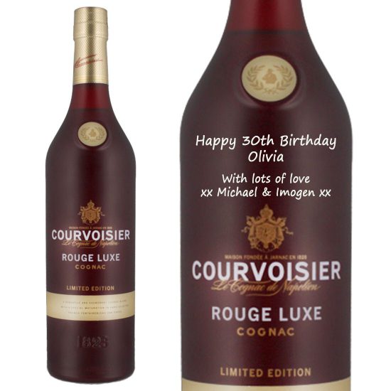 Personalised Courvoisier Rouge Luxe Cognac