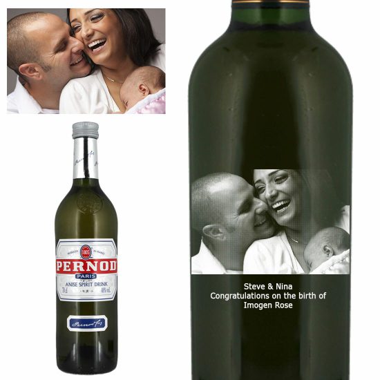 Photo Engraved Pernod Aniseed Liqueur 70cl