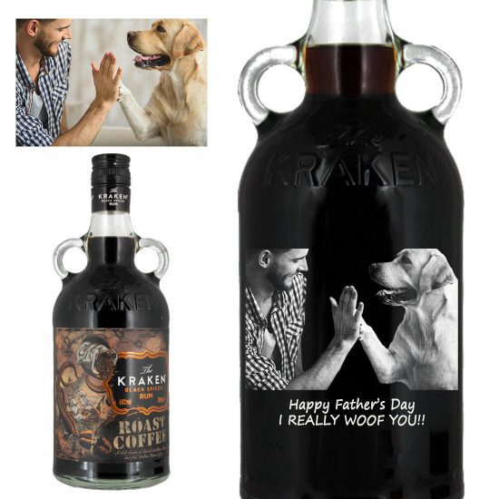Photo Engraved The Kraken Black Roasted Coffee Rum 70cl