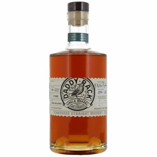 Daddy Rack Single Barrel Cask Strength Straight Tennessee Whiskey