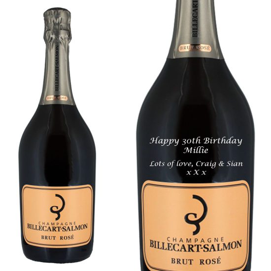 Personalised Billecart-Salmon Brut Rose MAGNUM Champagne 150cl