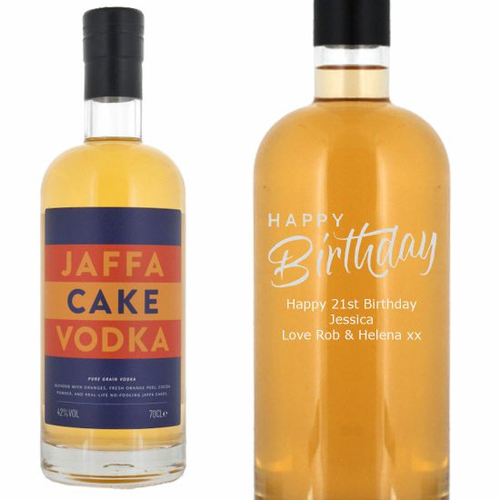 Personalised Jaffa Cake Vodka 70cl