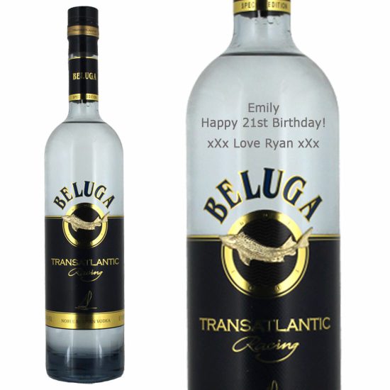 Personalised Beluga Transatlantic Racing Vodka 70cl