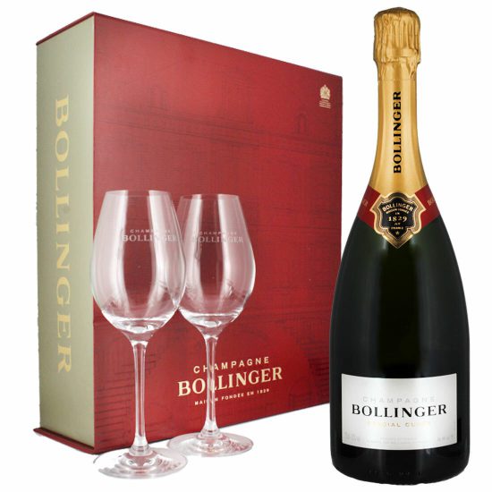 Bollinger Special Cuvee Champagne Gift Set With Glasses