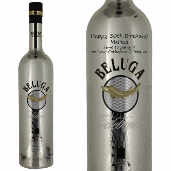 Personalised Beluga Noble Celebration Vodka 70cl