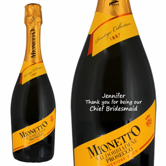 Personalised Mionetto Prosecco Sparkling Wine