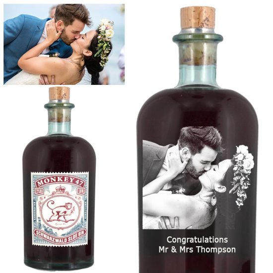 Photo Engraved Monkey 47 Sloe Gin 50cl