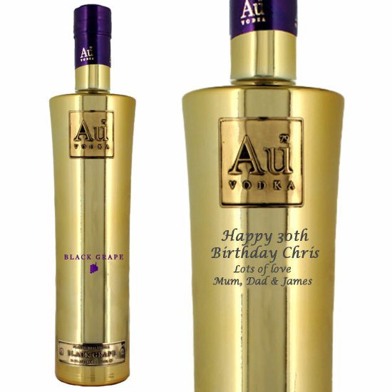 Personalised AU Vodka Black Grape MAGNUM 150cl
