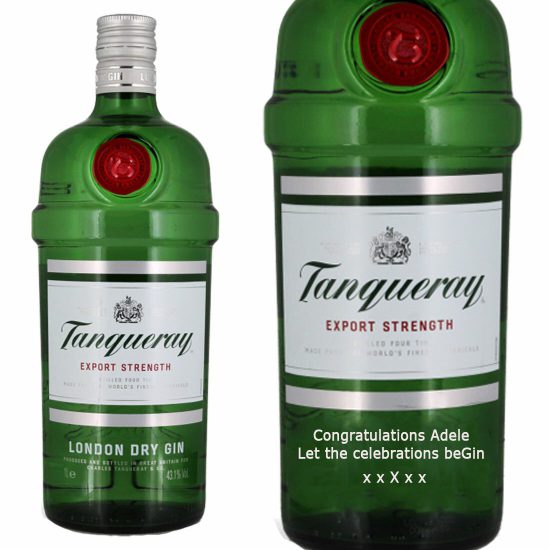 Personalised Tanqueray London Dry Gin 100cl