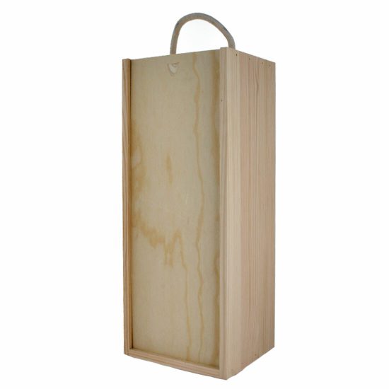 Sliding Lid Wooden Box Large