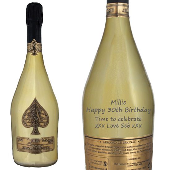 Personalised Armand De Brignac Brut Champagne