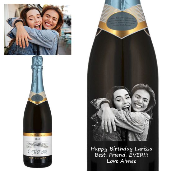 Photo Engraved Oyster Bay Sparkling Wine Cuvee Brut