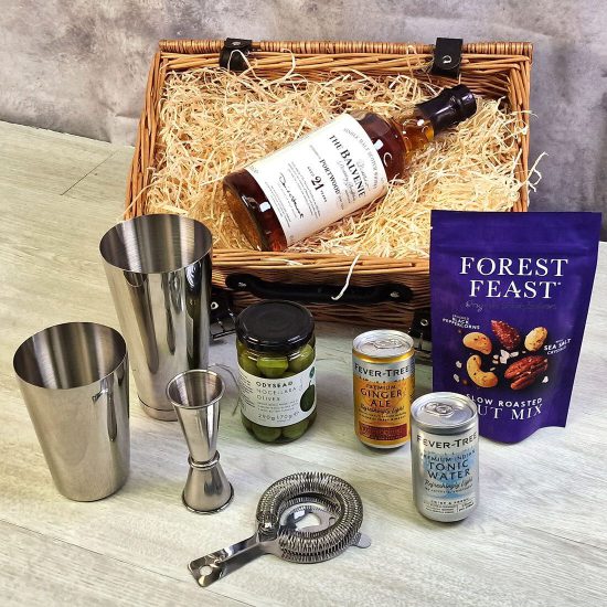 Balvenie 21 Year Old Port Cask Single Malt Whisky Luxury Cocktail Hamper