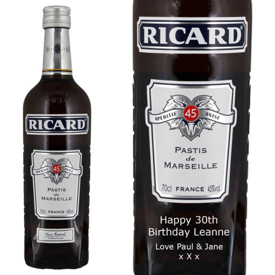 Personalised Ricard Pastis Liqueur