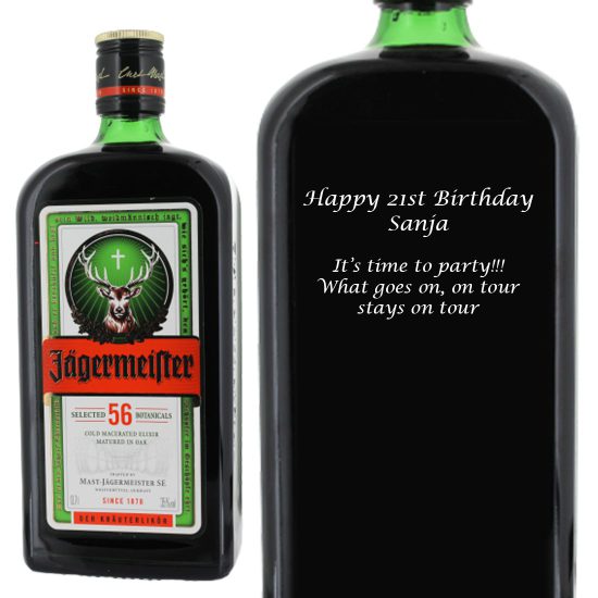 Personalised Jagermeister Herbal Liqueur 70cl