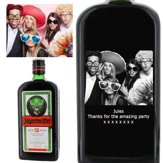 Photo Engraved Jagermeister Herbal Liqueur 70cl