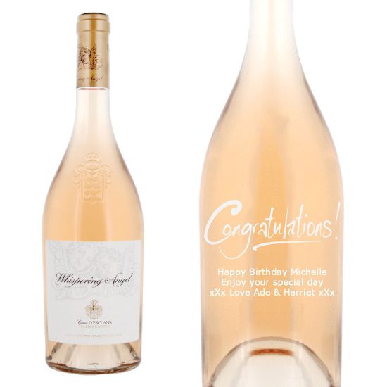 Personalised Whispering Angel Rose Wine MAGNUM 150cl