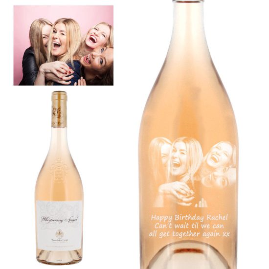 Photo Engraved Whispering Angel Rose Wine MAGNUM 150cl