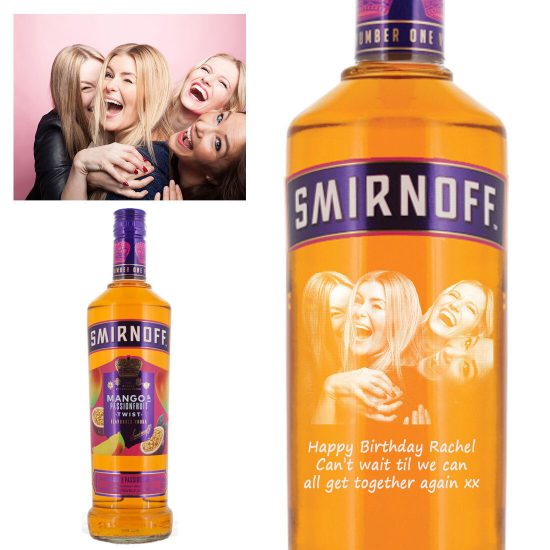 Photo Engraved Smirnoff Mango & Passionfruit Vodka