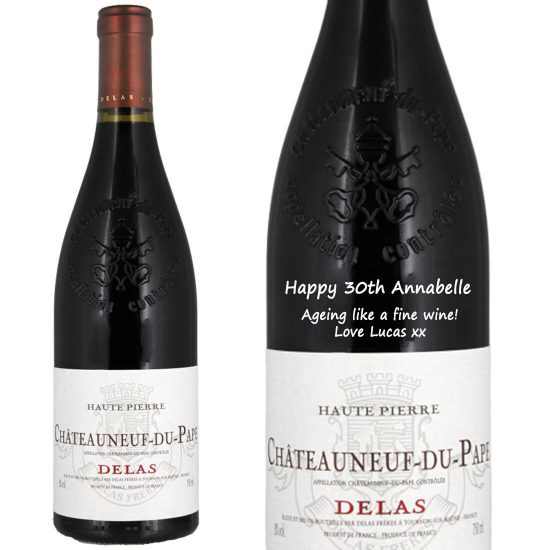 Personalised Delas Haute Pierre Châteauneuf-du-Pape
