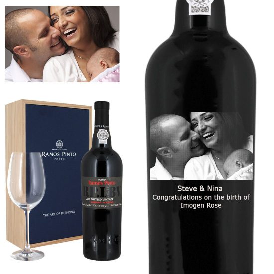 Photo Engraved Ramos-Pinto 10 Year Old Tawny Port & Glass Gift Set