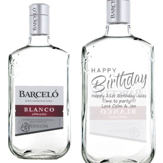 Personalised Ron Barcelo Blanco Rum