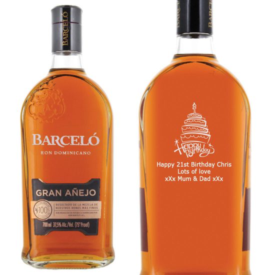 Personalised Ron Barcelo Gran Anejo Rum