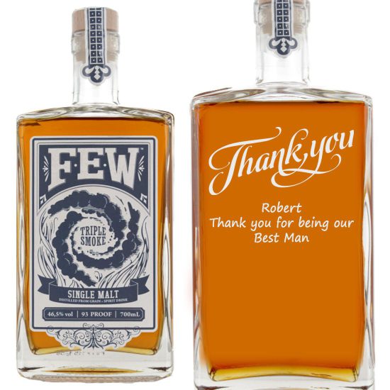 Personalised FEW Triple Smoke Single Malt 70cl Whiskey