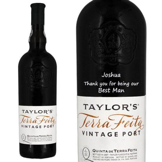 Personalised Taylor's Quinta De Terra Feita Vintage Port