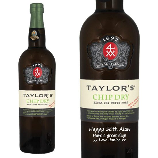 Personalised Taylor’s Chip Dry White Port