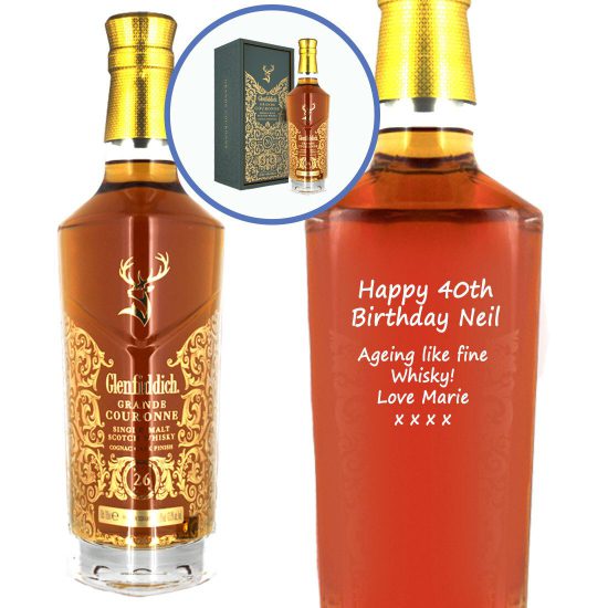 Personalised Glenfiddich Grande Couronne 26 Year Old Single Malt Whisky