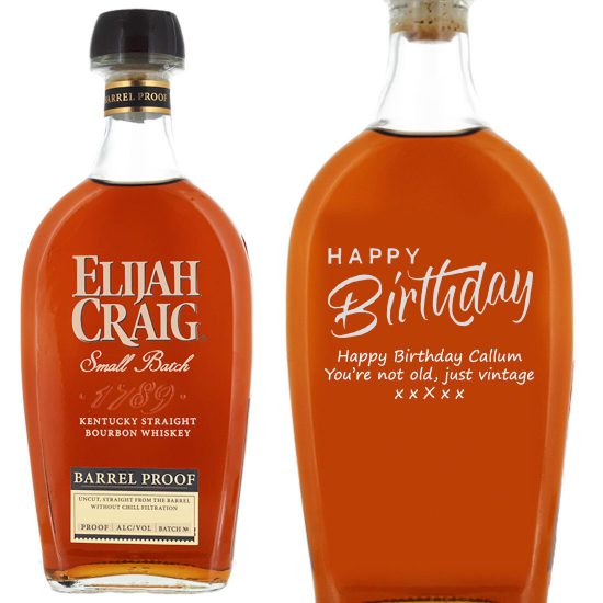 Personalised Elijah Craig Barrel Proof 12 Year Old Bourbon