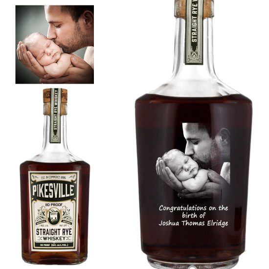 Photo Engraved Pikesville American Rye Whiskey