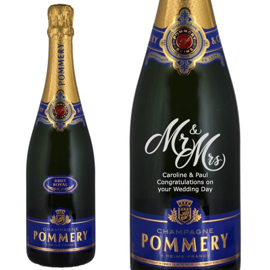 Personalised Pommery Brut Royal Champagne 75cl