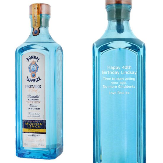 Personalised Bombay Sapphire Premier Cru Murcian Lemon